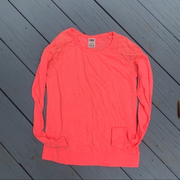 Victoria's Secret Pink lace & long sleeve - Picture 1 of 7